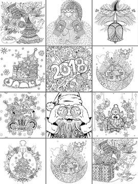 2022 Christmas Coloring Book Game Screenshot