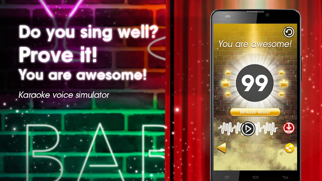 Karaoke voice simulator screenshot game