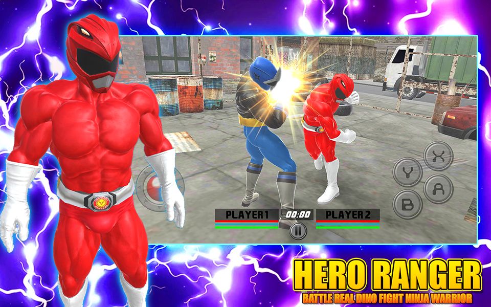 Screenshot of Hero Ranger Battle Real Dino Fight Ninja Warrior