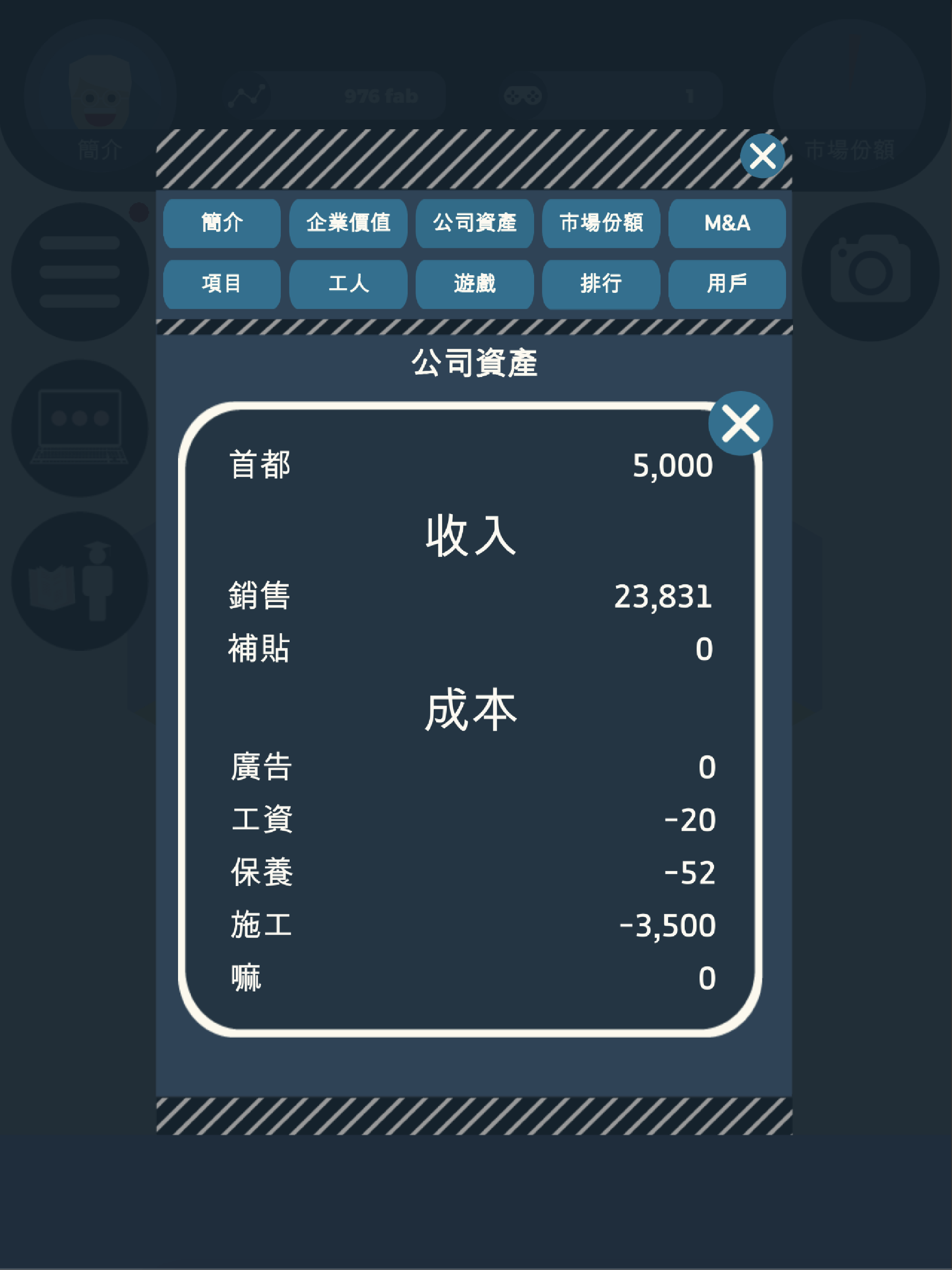 Capitalist : Game Company 遊戲截圖