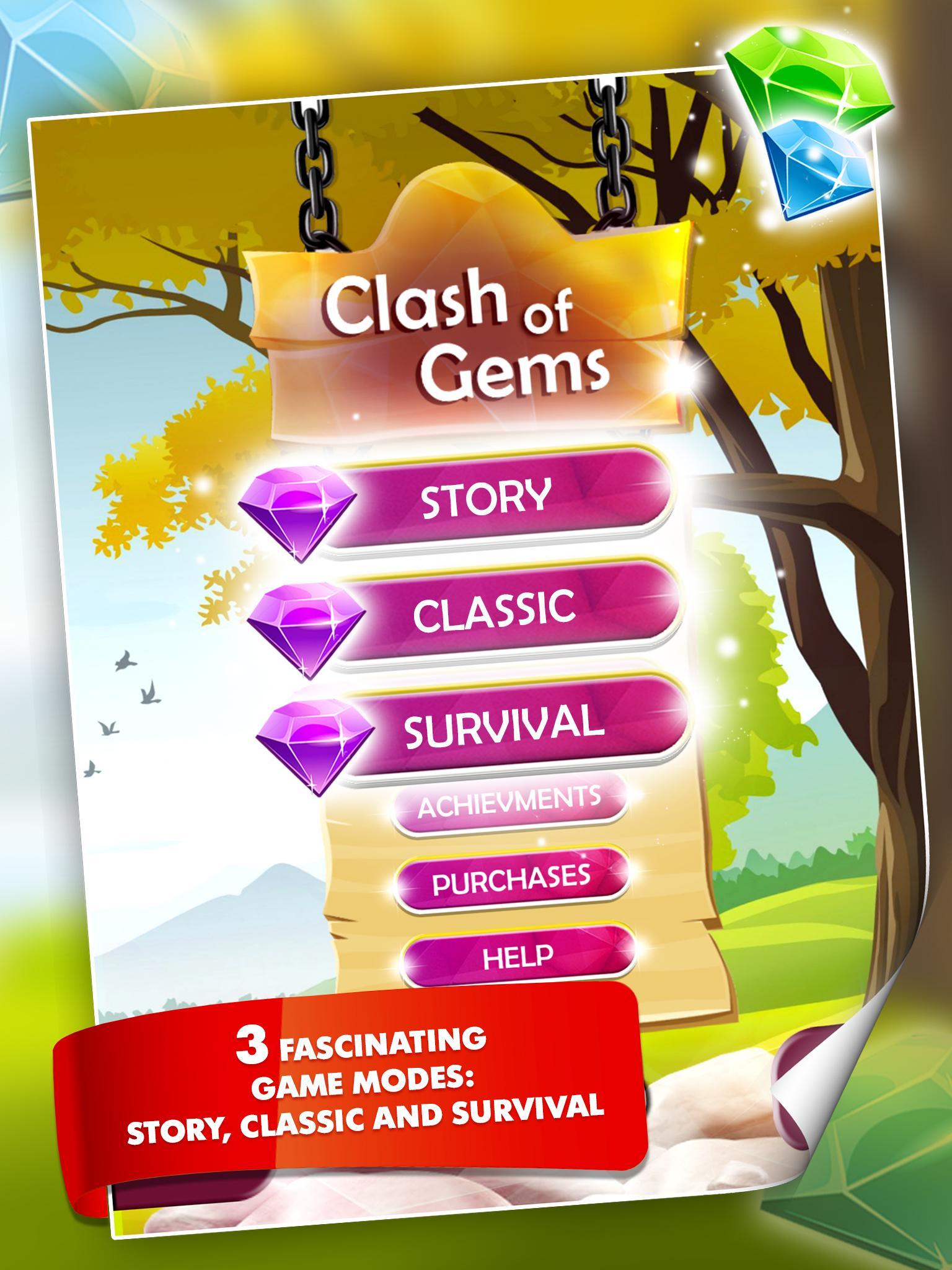 Clash of Gems ゲームのスクリーンショット