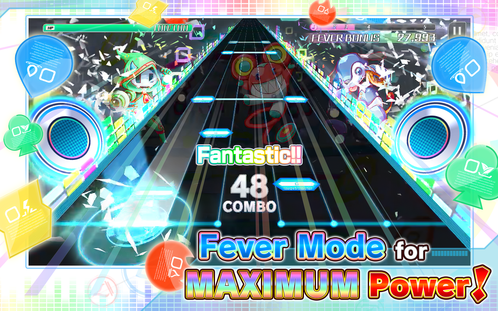Sonic Beat feat. Crash Fever Game Screenshot