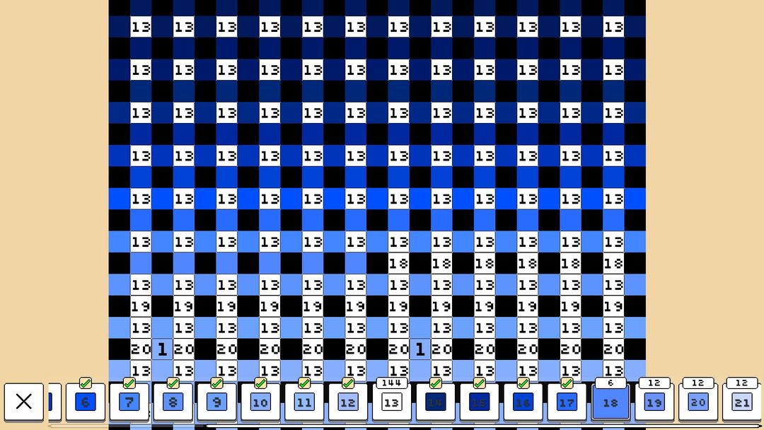Screenshot of Coloring Pixels