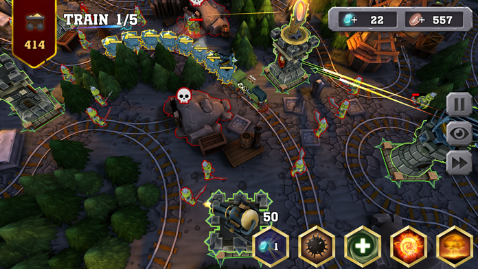 Скриншот игры Train Tower Defense