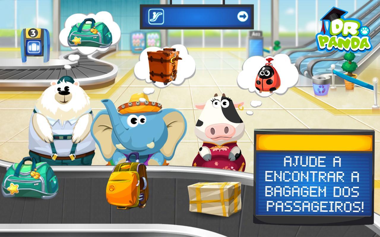 Captura de Tela do Jogo O Aeroporto do Dr. Panda