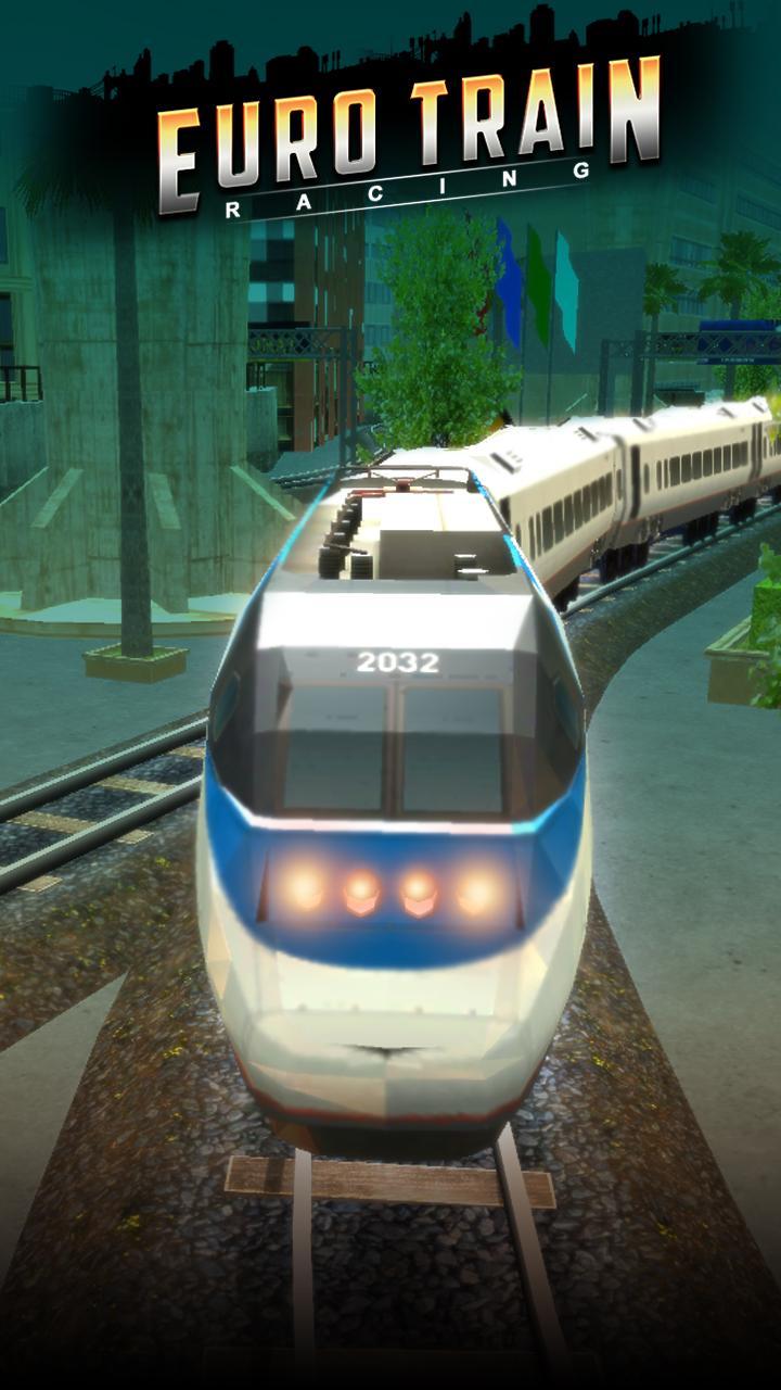 Euro Train Racing 3D Game Screenshot