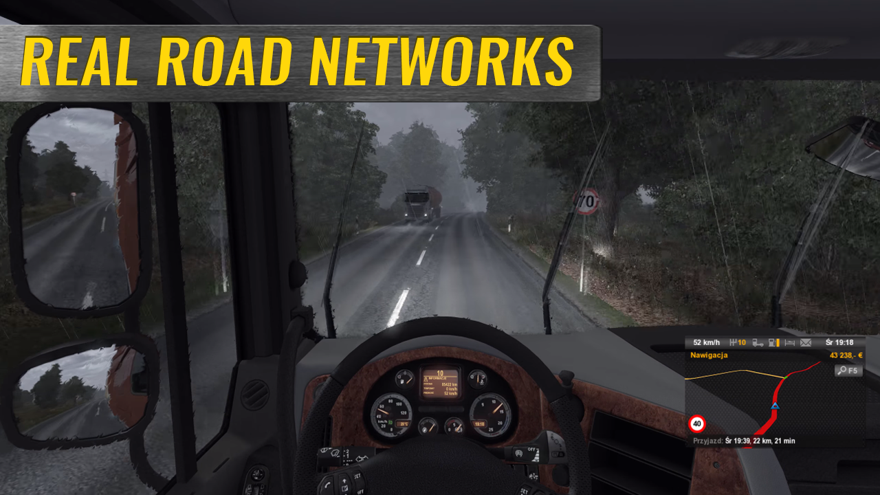 European Truck Simulator 게임 스크린샷