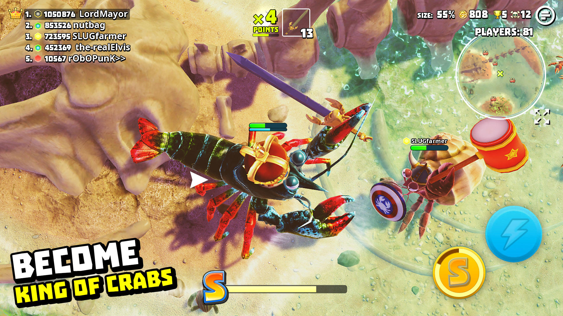King of Crabs Game Screenshot