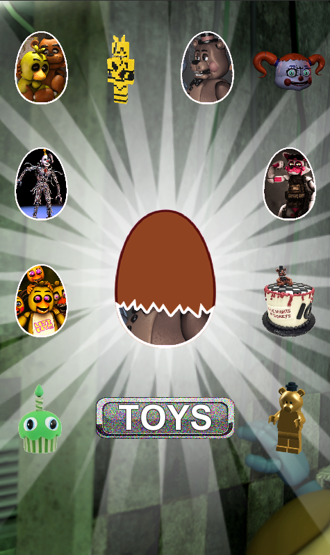 Screenshot of Surprise Eggs Freddy's Five Toys