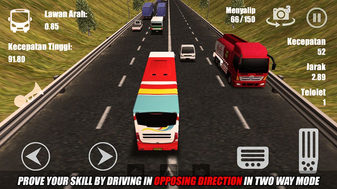 Telolet Bus Driving 3D 게임 스크린 샷