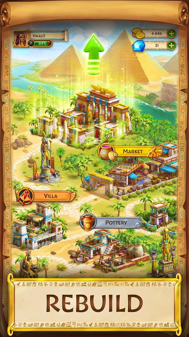 Jewels of Egypt: Match Game screenshot game
