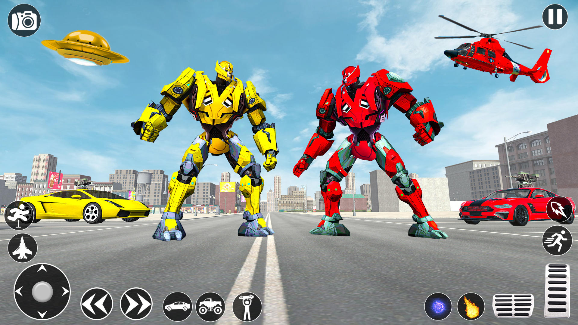 Captura de Tela do Jogo Robot Transform Robot Games 3D