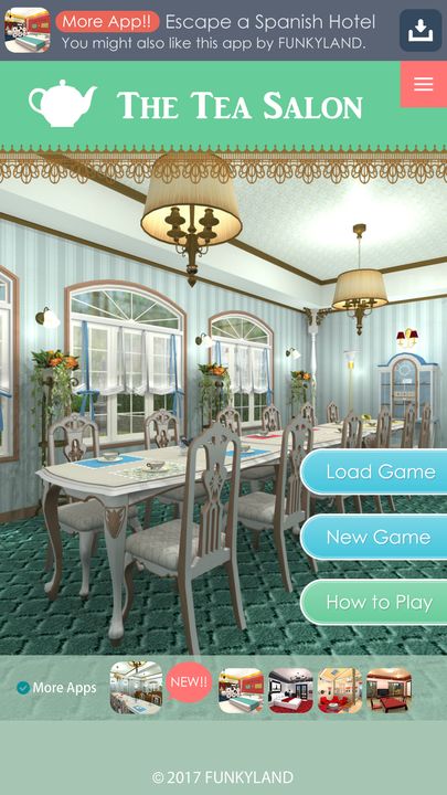 Escape a Tea Salon Game Screenshot