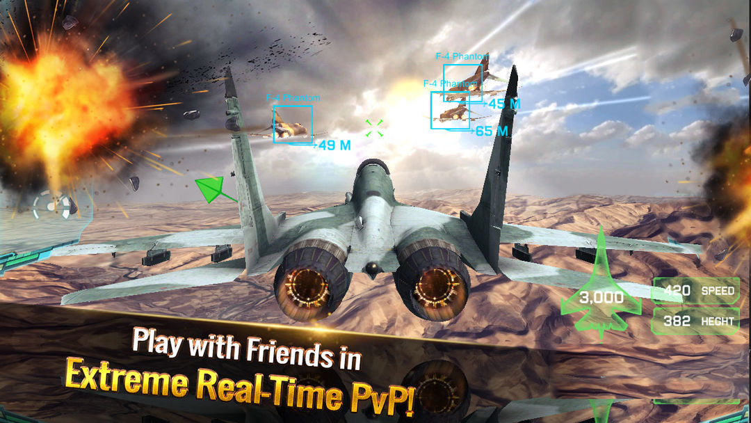 王牌戰鬥機：空戰遊戲截圖