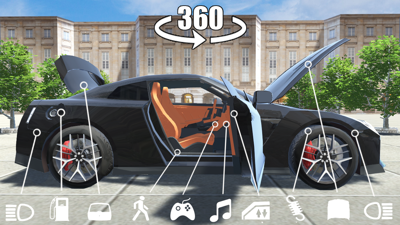 Gt-r Car Simulator Game Screenshot
