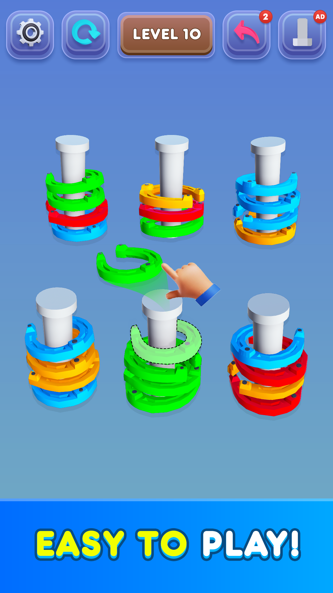 Horseshoe Sort - Puzzle Games Game Screenshot