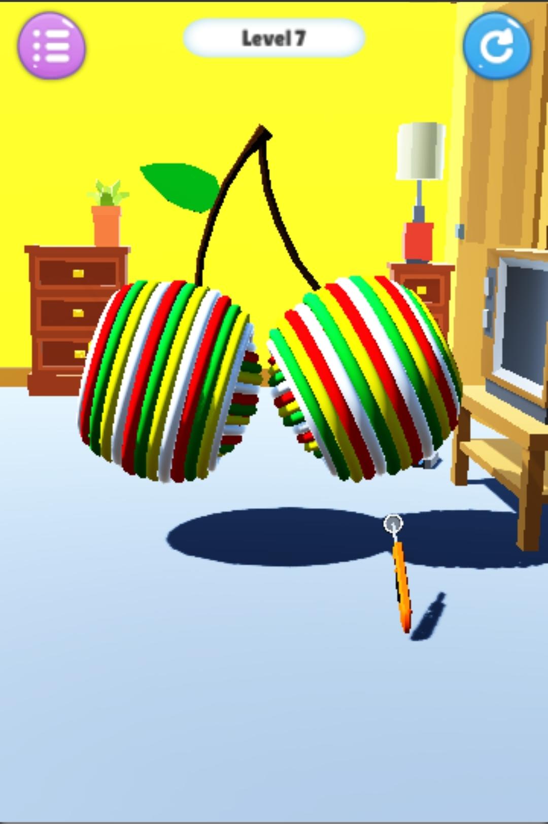 Rubber Band Slice ASMR Game Screenshot