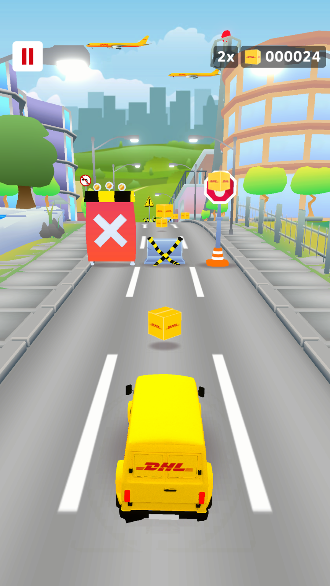 Screenshot of DHL EffiBOT Dash