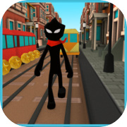 Stickman Subway Runner - City Surf