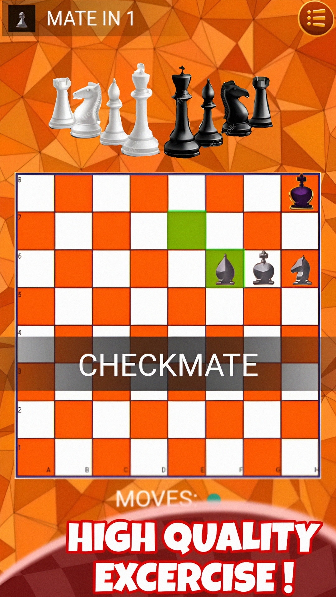 Mate in 1 Move: Chess Puzzle screenshot game