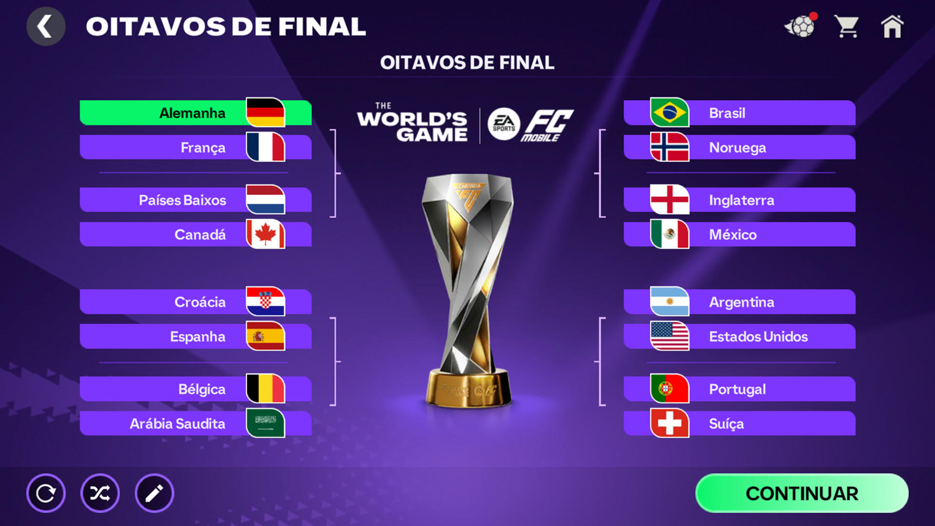 Captura de Tela do Jogo EA SPORTS FC™ Futebol Mobile