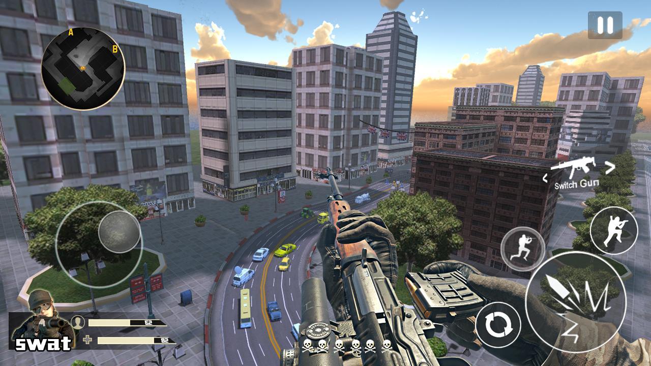 Traffic Sniper Shooter Game Screenshot