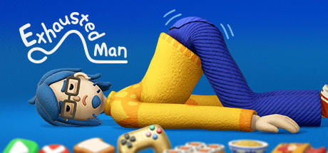 Banner of Exhausted Man 