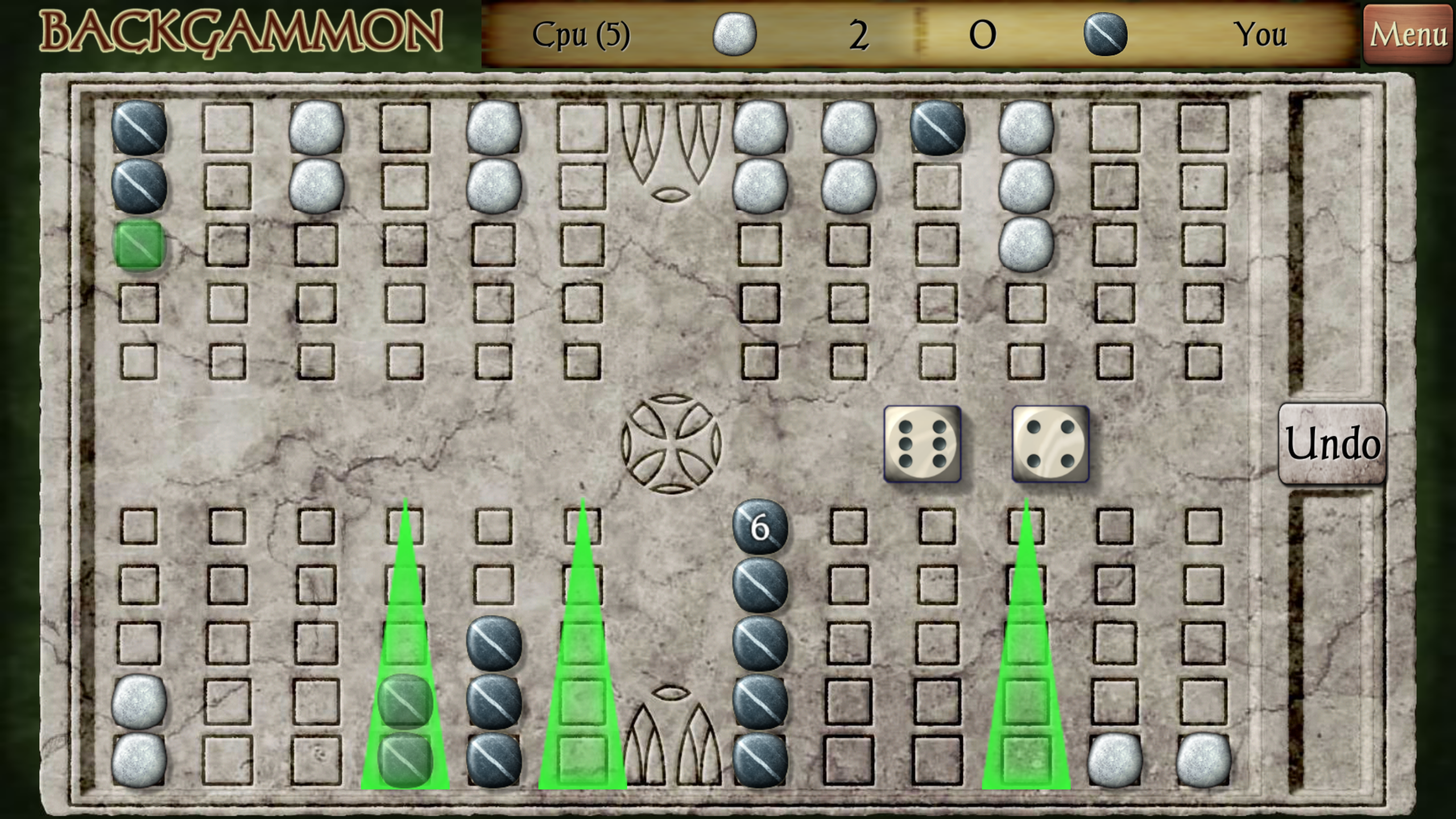 Backgammon Pro 遊戲截圖