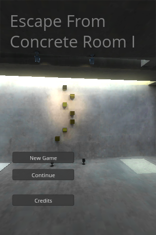 Captura de Tela do Jogo Escape from Concrete room 1