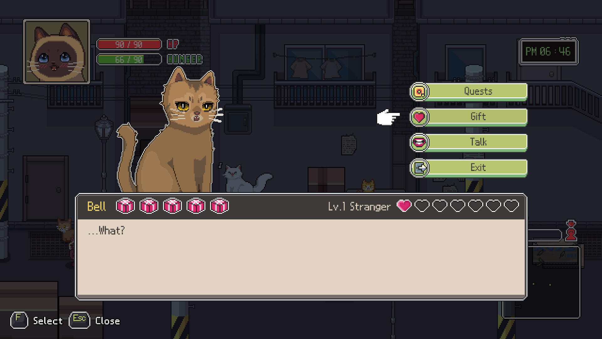 Screenshot of A Street Cat's Tale 2: Out side is dangerous