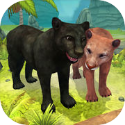 Panther-Familiensimulation - Wild Animal Jungle Pro