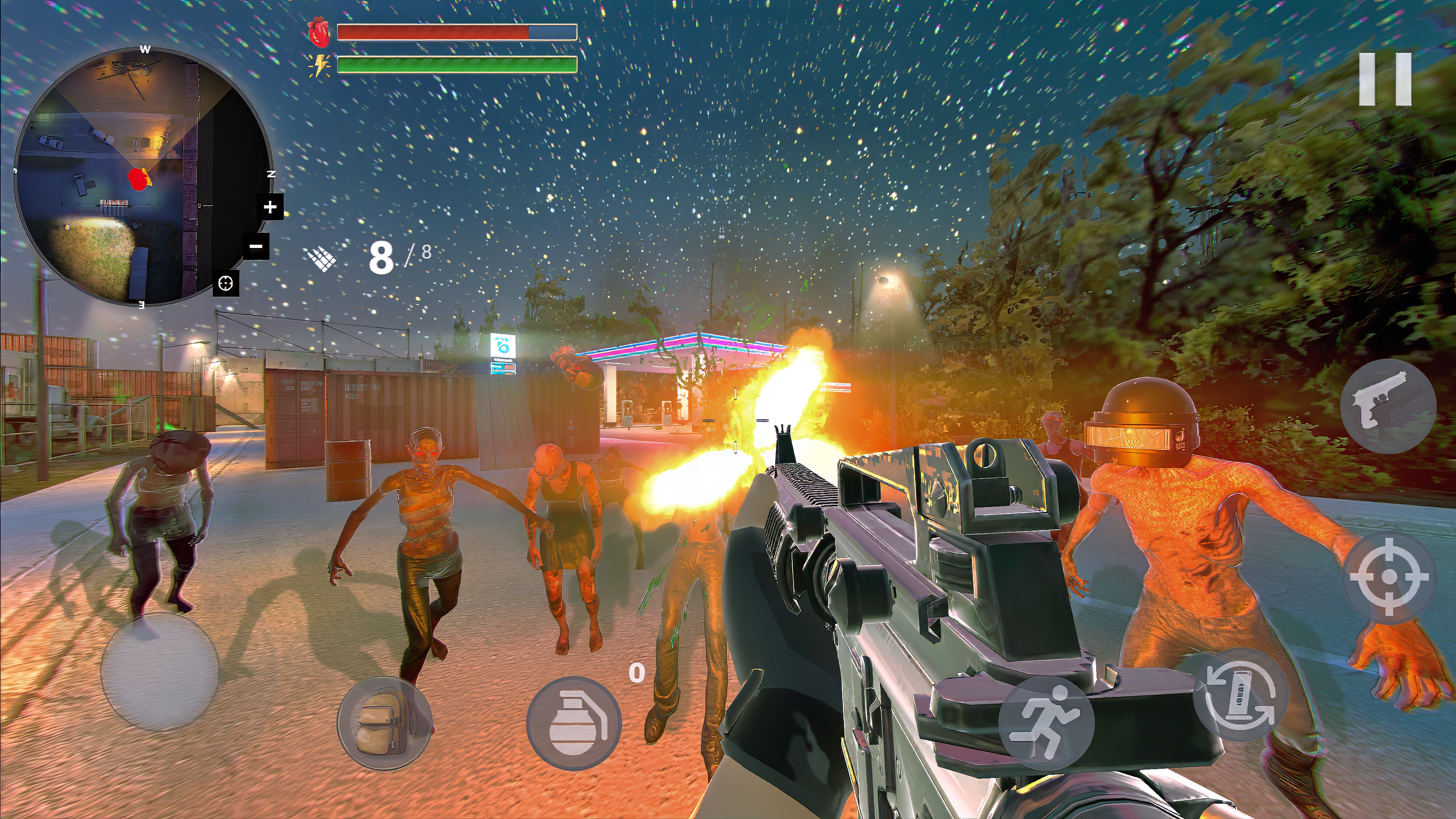 Deadly Assault Zombies Attacks Game Screenshot