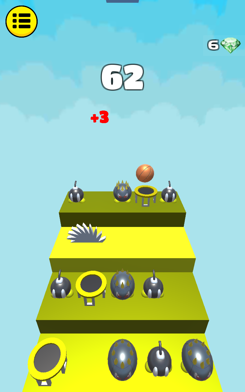 3D Dunk Stairs - Trampoline Hoop Basket Ball Game Screenshot