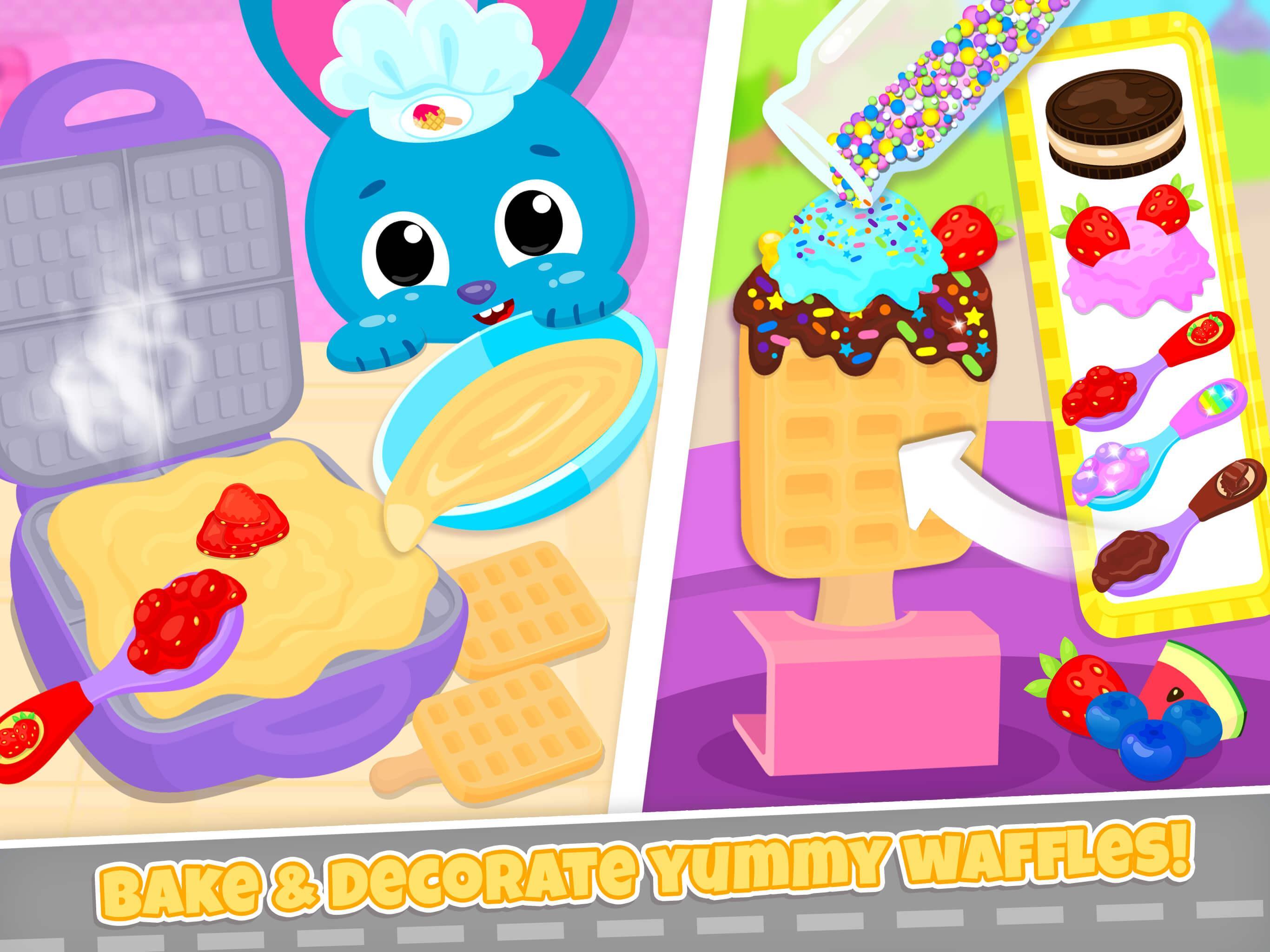 Cute & Tiny Food Trucks - Cooking with Baby Pets Game Screenshot