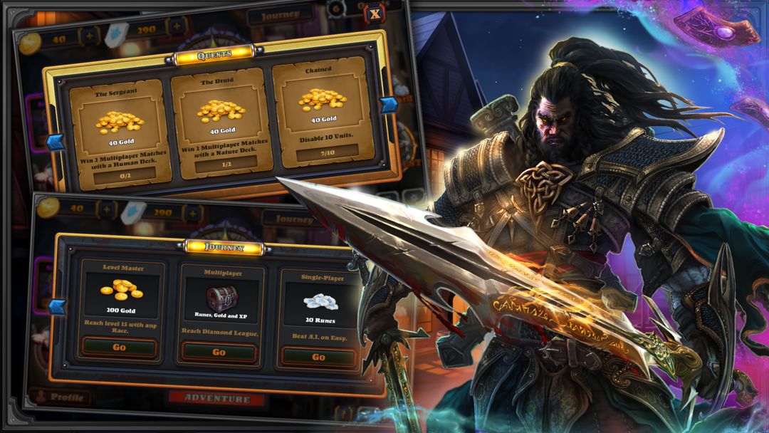 Screenshot of Runewards: Strategy Digital Card Game