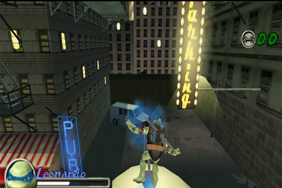 Ninja Turtle fighting Shredder Game Screenshot