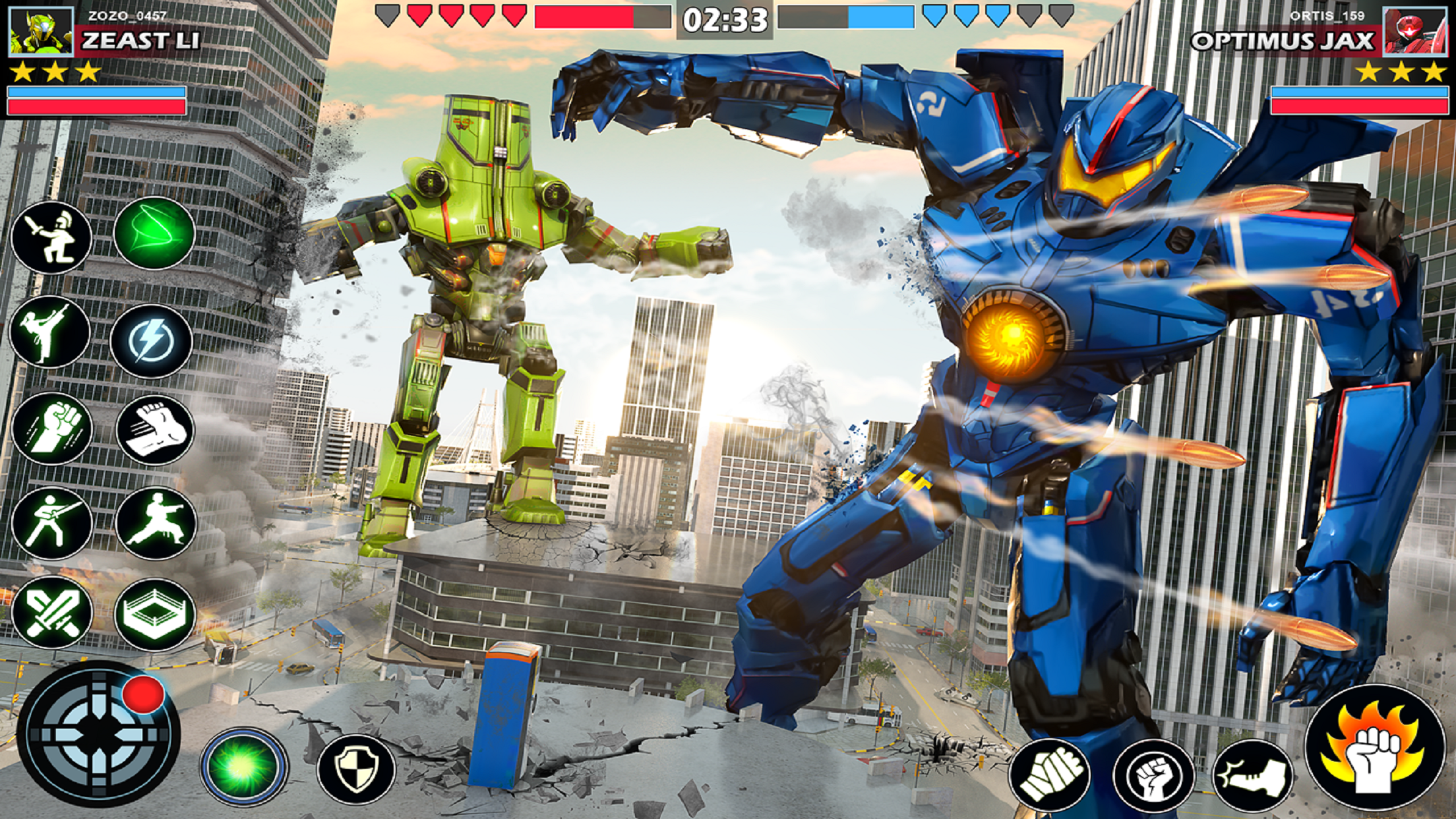 Robot Kung Fu Fighting Games Game Screenshot