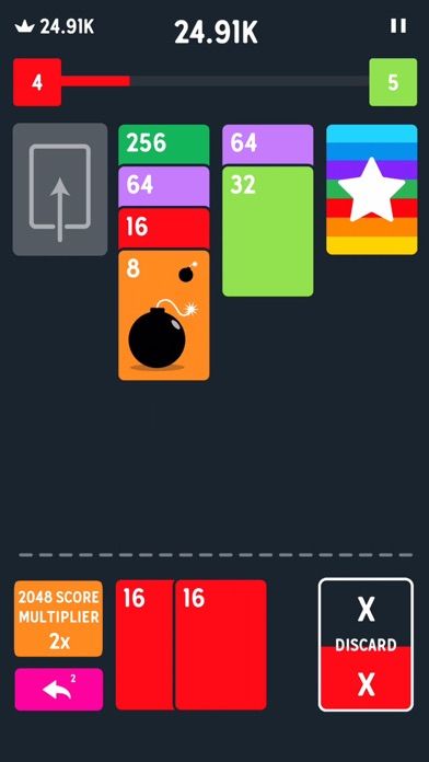 2048 Zen Cards screenshot game