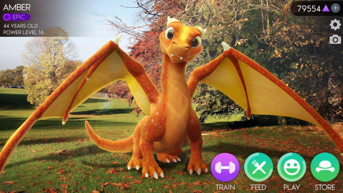 AR Dragon Game Screenshot