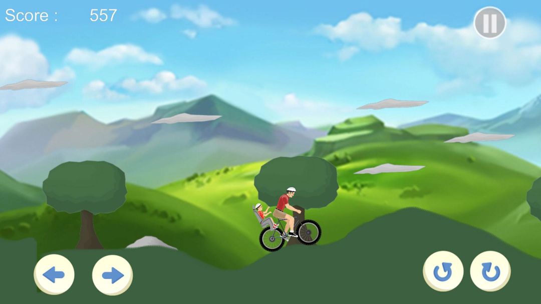 Screenshot of Happy Bike Climb Wheels Road 2