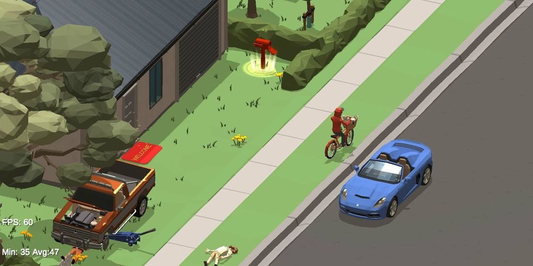 Paper Delivery Bike ภาพหน้าจอเกม