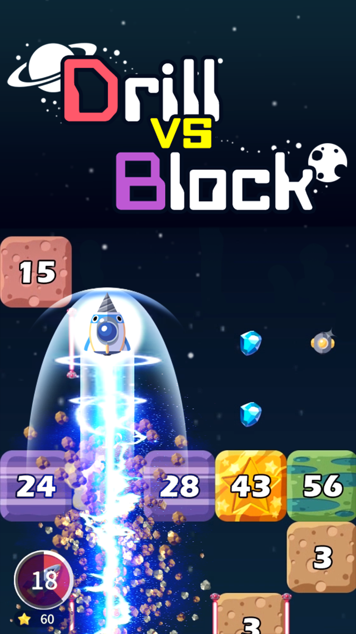 Скриншот игры Drill vs blcok