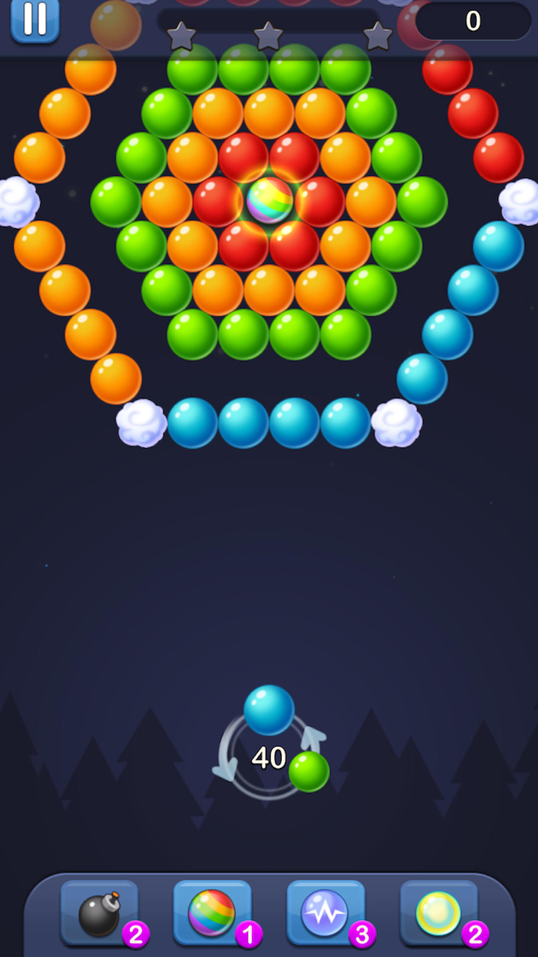 Classic Bubble Shooter Puzzle Game Screenshot