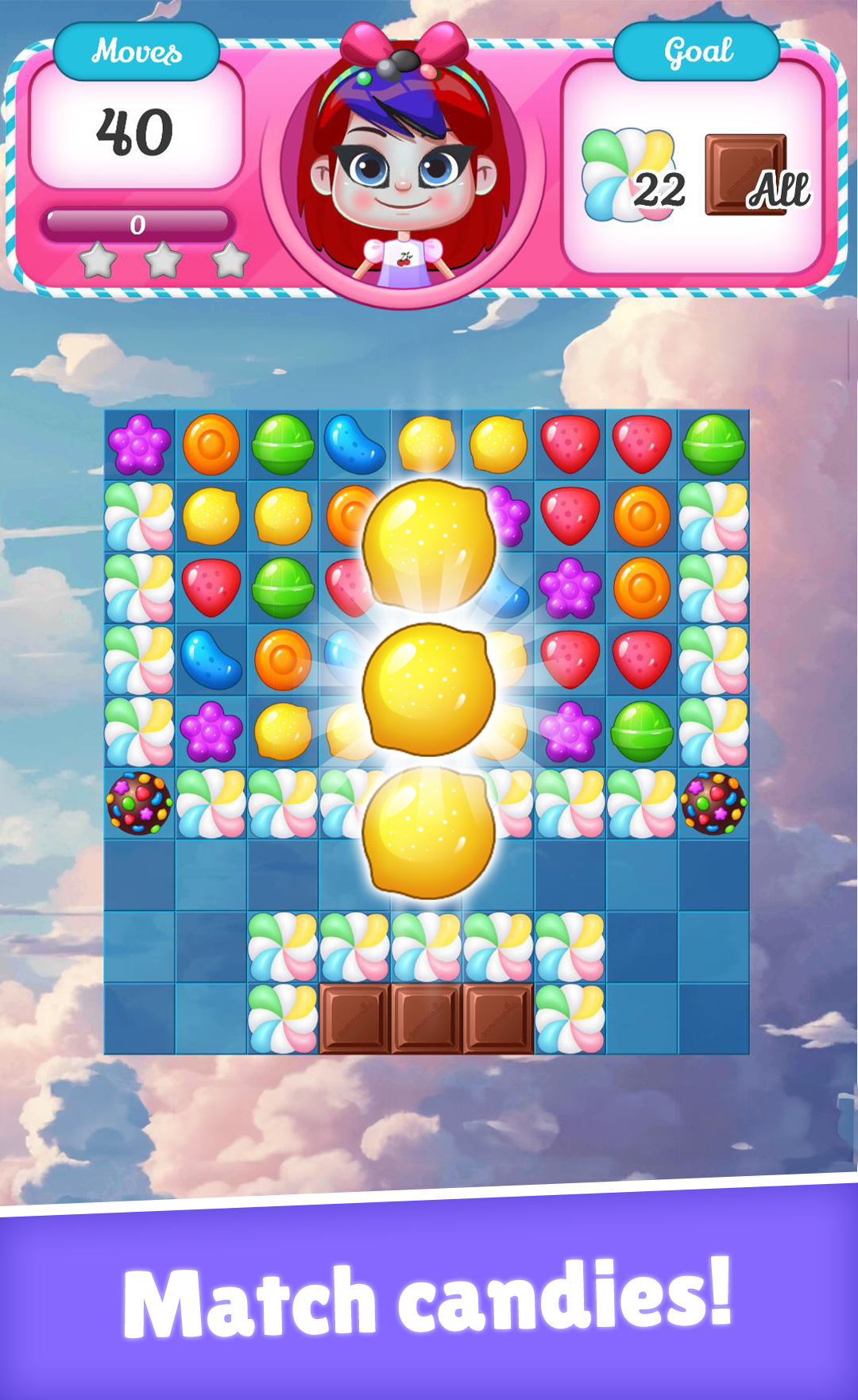 Candy Pop Mania matching games Game Screenshot