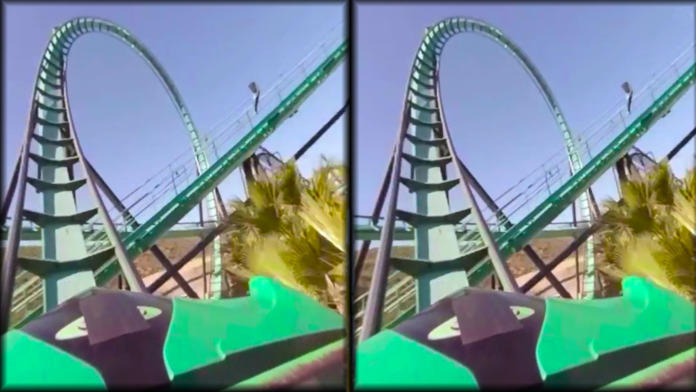Screenshot of VR Thrills: Roller Coaster 360 (Google Cardboard)