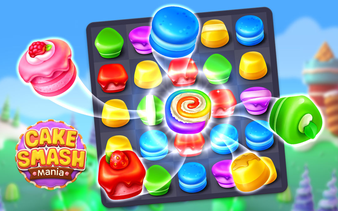 Cake Smash Mania - Match 3 screenshot game