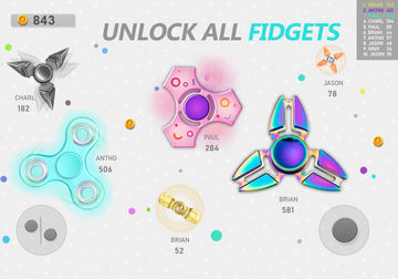 Realtime Fidget Spinner Games Game Screenshot