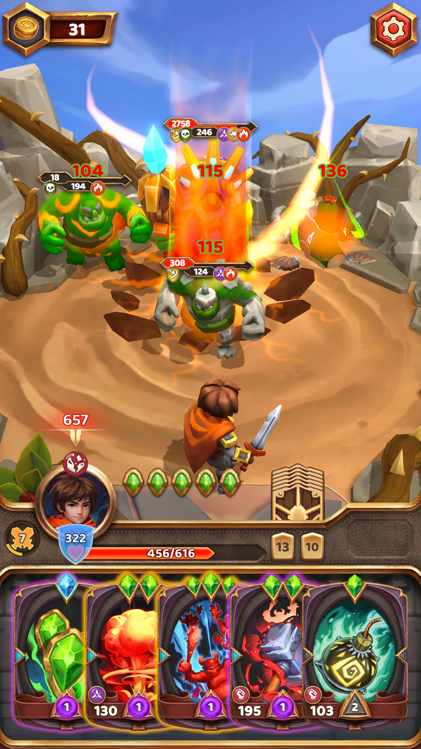 Screenshot of Throne Holder: Card RPG Magic