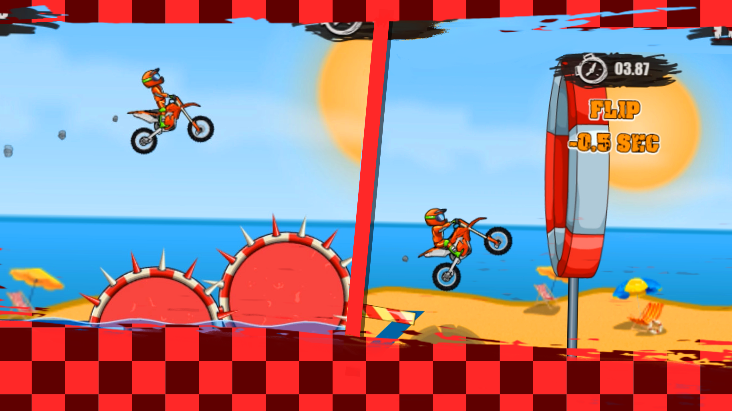 Скриншот игры MotoX3M