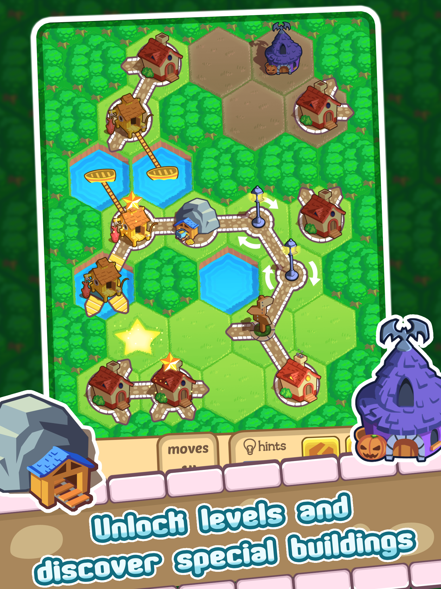 Little Bridges - Make Paths to Link The Village! Game Screenshot